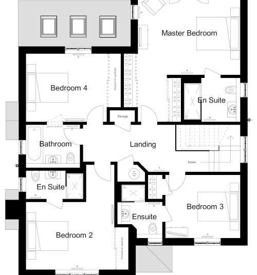 12A - HAUGHTON LODGE - BRICK - First Floor_a