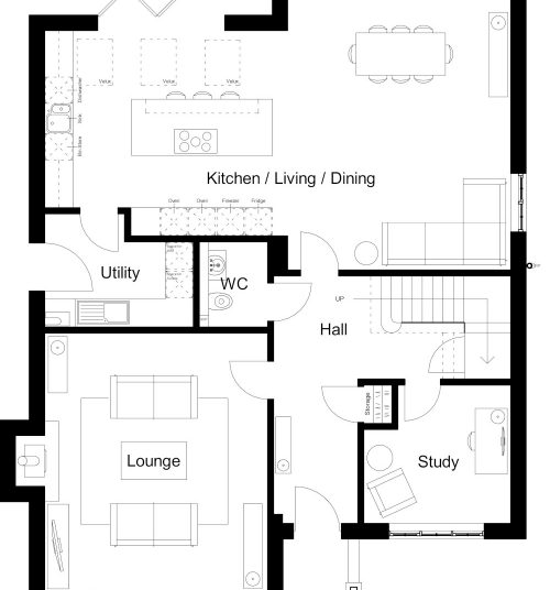 12A - HAUGHTON LODGE - BRICK - GF_a